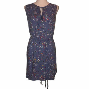 BEACHLUNCHLOUNGE Sz M Blue Acai Print Women's Dress NWT
